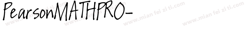 PearsonMATHPRO字体转换