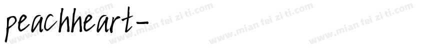 peachheart署名字体转换
