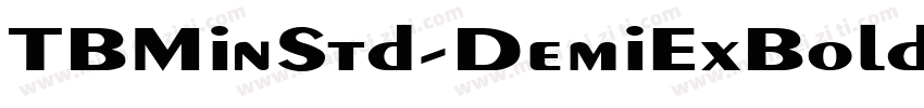 TBMinStd-DemiExBold字体转换