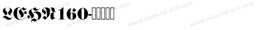 LEHN160字体转换