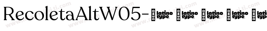 RecoletaAltW05字体转换