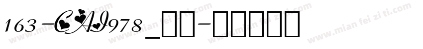 163-CAI978_爱心字体转换