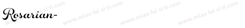 Rosarian字体转换