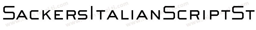 SackersItalianScriptStd字体转换