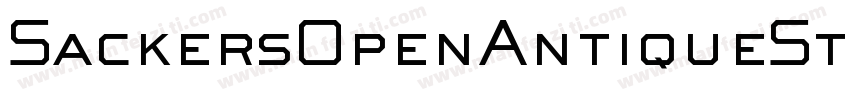 SackersOpenAntiqueStd字体转换