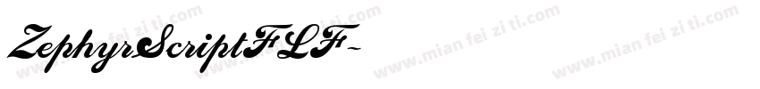 ZephyrScriptFLF字体转换
