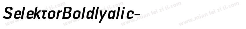SelektorBoldlyalic字体转换