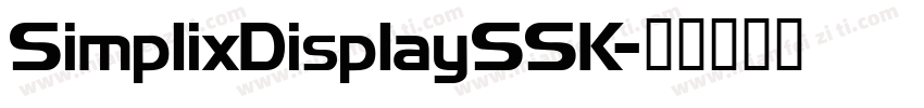 SimplixDisplaySSK字体转换