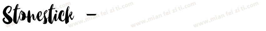 Stonestick字体字体转换