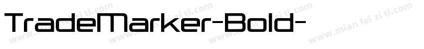 TradeMarker-Bold字体转换