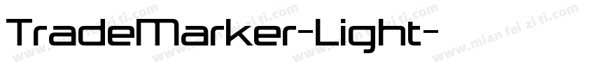 TradeMarker-Light字体转换