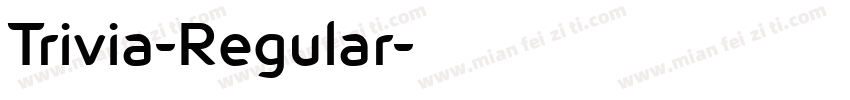Trivia-Regular字体转换