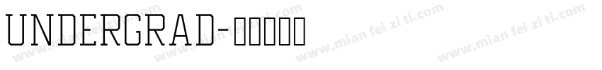 undergrad字体转换