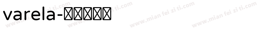 varela字体转换