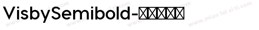 VisbySemibold字体转换