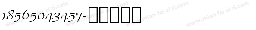 18565043457字体转换