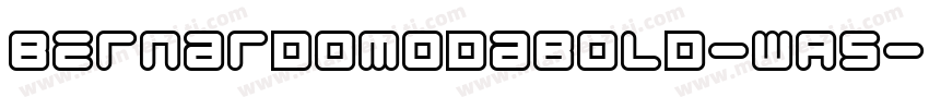 Bernardomodabold-wA5字体转换