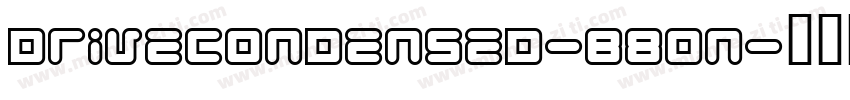 DriveCondensed-B80n字体转换