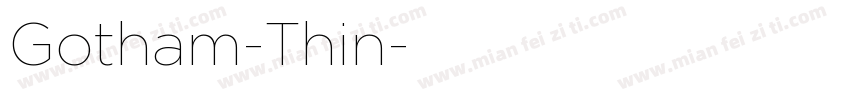 Gotham-Thin字体转换
