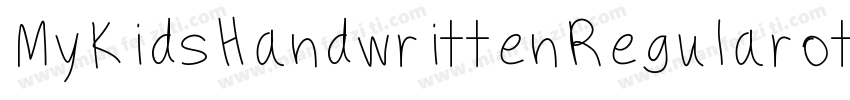 MyKidsHandwrittenRegularotf字体转换