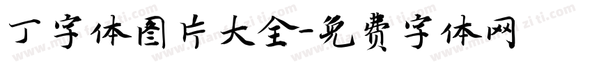 丁字体图片大全字体转换