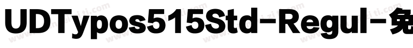 UDTypos515Std-Regul字体转换