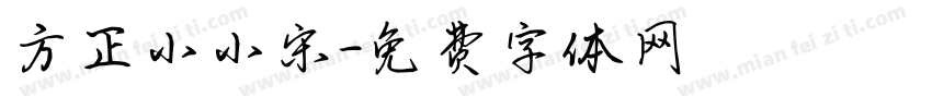 方正小小宋字体转换