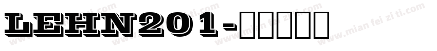 LEHN201字体转换