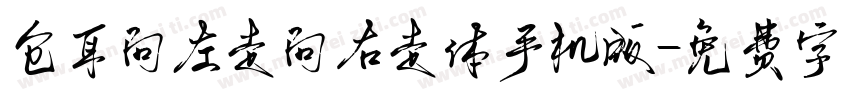 仓耳向左走向右走体手机版字体转换
