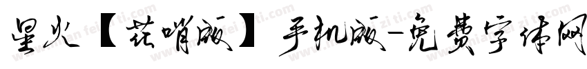 星火【花哨版】手机版字体转换