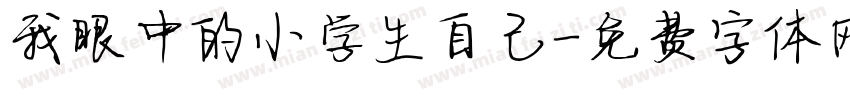 我眼中的小学生自己字体转换