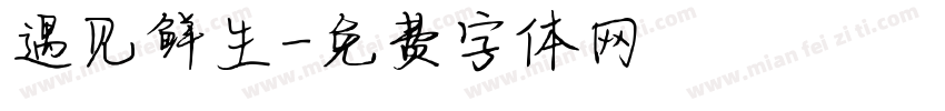遇见鲜生字体转换