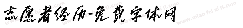 志愿者经历字体转换