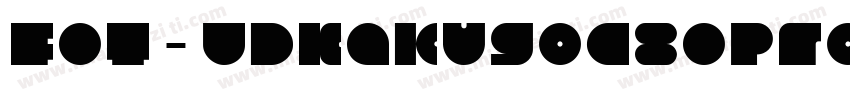 FOT-UDKakugoC80Pro-M字体转换