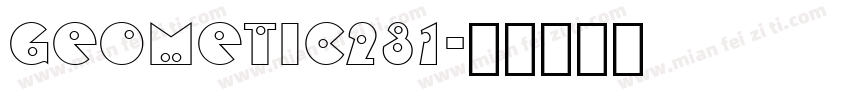 geometic231字体转换