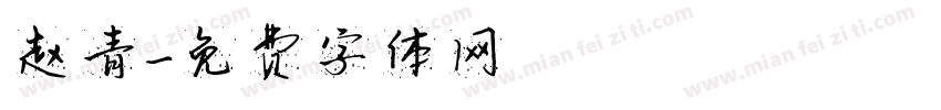 赵青字体转换