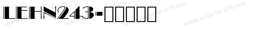 LEHN243字体转换