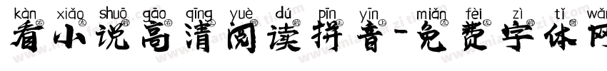 看小说高清阅读拼音字体转换