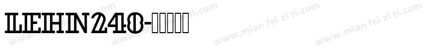 LEHN248字体转换