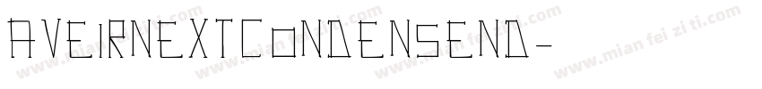 Aveirnextcondensend字体转换