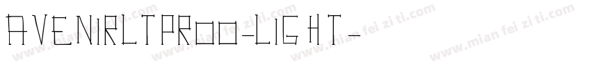 AvenirLTProo-light字体转换