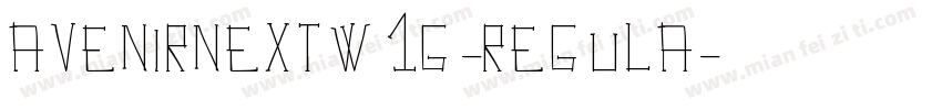 Avenirnextw1g-regula字体转换