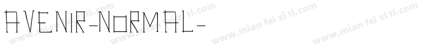 avenir-normal字体转换