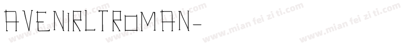 avenirltroman字体转换