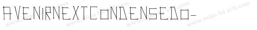 avenirnextcondensedo字体转换