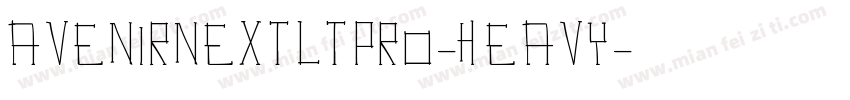avenirnextltpro-heavy字体转换
