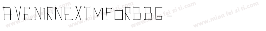 avenirnextmforbbg字体转换