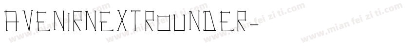 avenirnextrounder字体转换