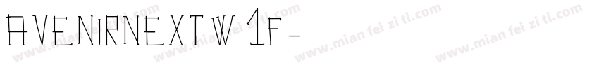 avenirnextw1f字体转换