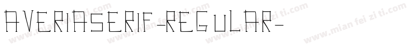 averiaserif-regular字体转换